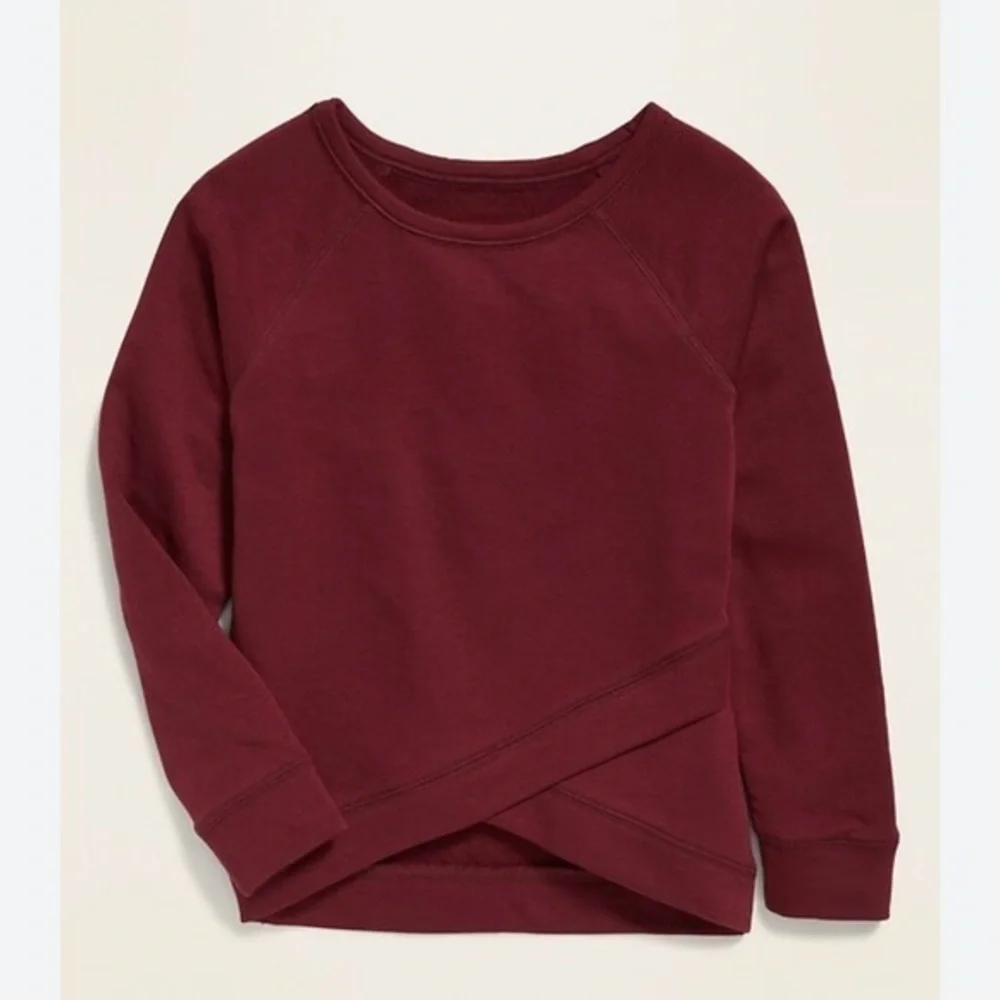 French Terry Faux-Wrap Sweatshirt for Girls | Old Navy Girls Plus Sized XXL 16